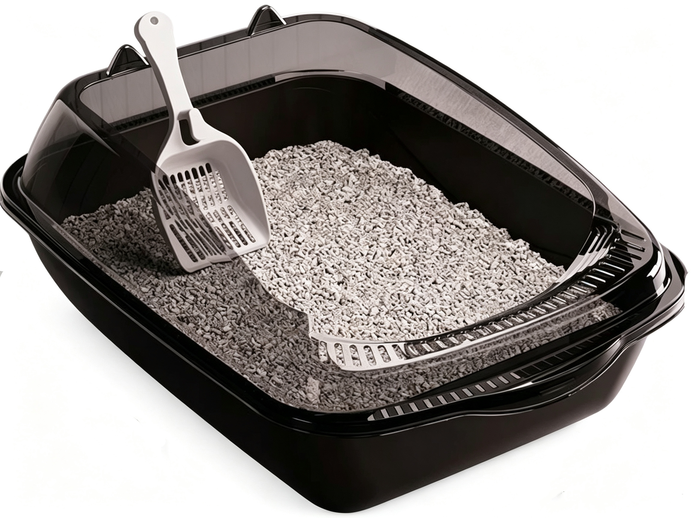 Factory direct large cat litter box with scoop accessory, OEM and ODM customization