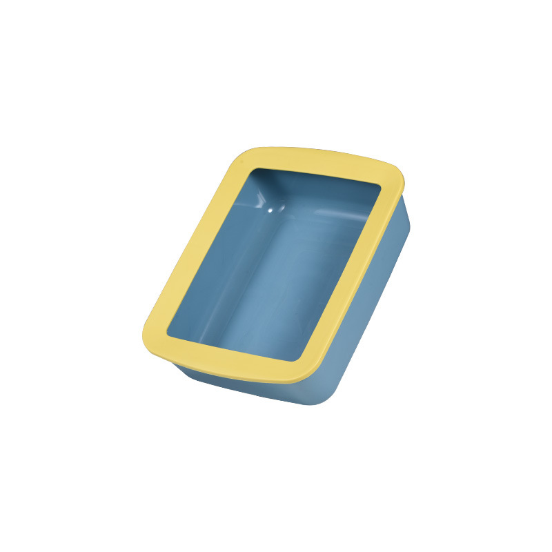 Gray Dome-Shaped Enclosed Cat Litter Box with Rounded Front Entrance, Covered Kitty Toilet
